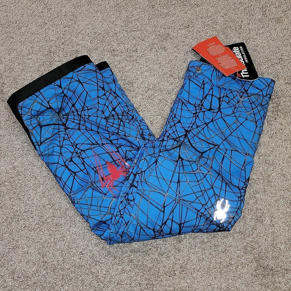 Spyder X Marvel Hero Snowpants Ski Snowboarding Boys Youth 12 New